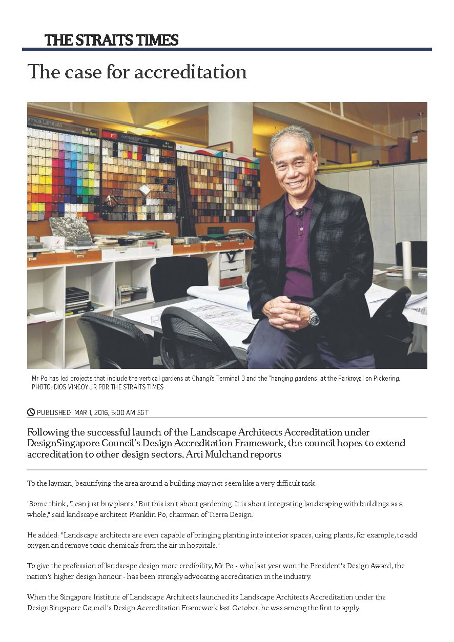 Read more about the article The Straits Times : The Case for Accreditation